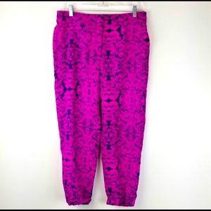 Ann Taylor Purple Paisley Terrace Pants - Size 16T